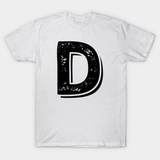 Capital Letter D Name Initial Monogram T-Shirt